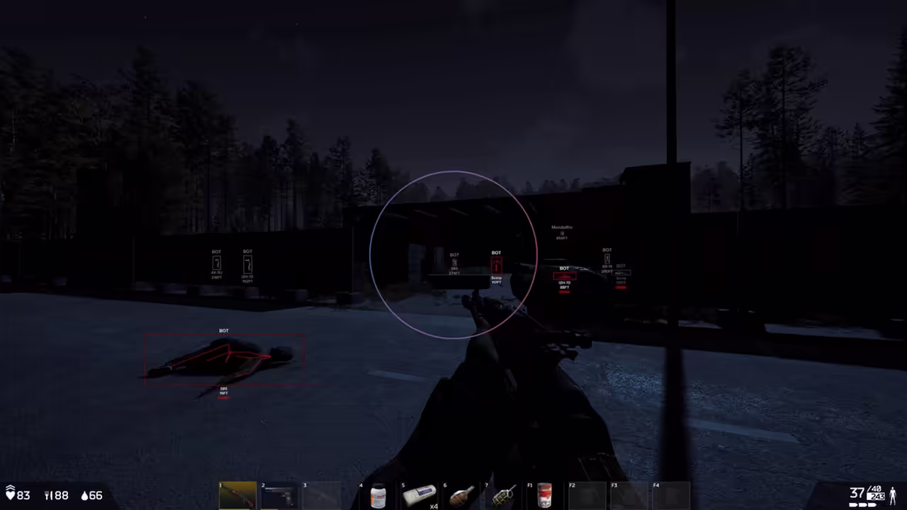recoil control settings tab open feature active during Deadside gameplay