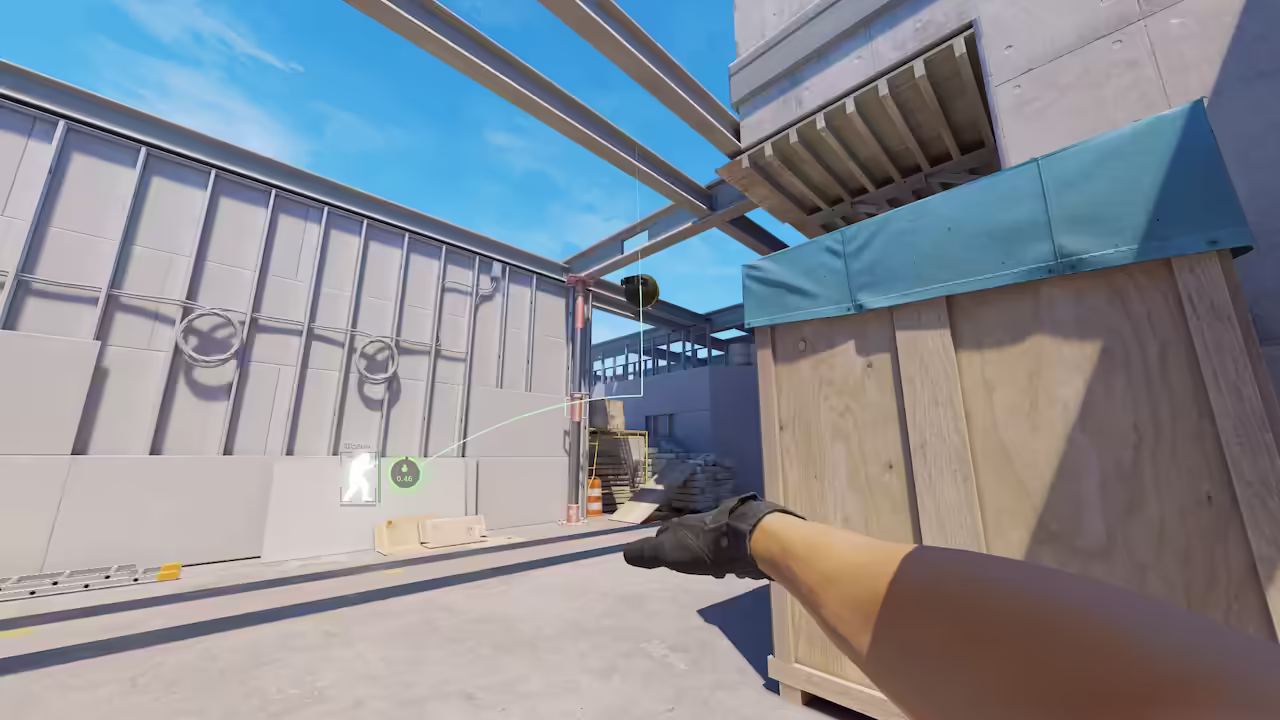Predator Systems CS2 in-game screenshot with recoil control compensation pattern for M4A4 and AK-47 visible
