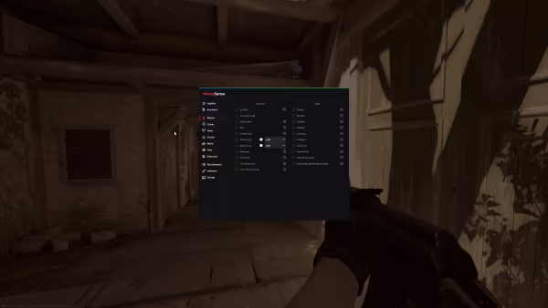 Memesense.gg CS2 Cheat in-game screenshot with recoil control compensation pattern for M4A4 and AK-47 visible