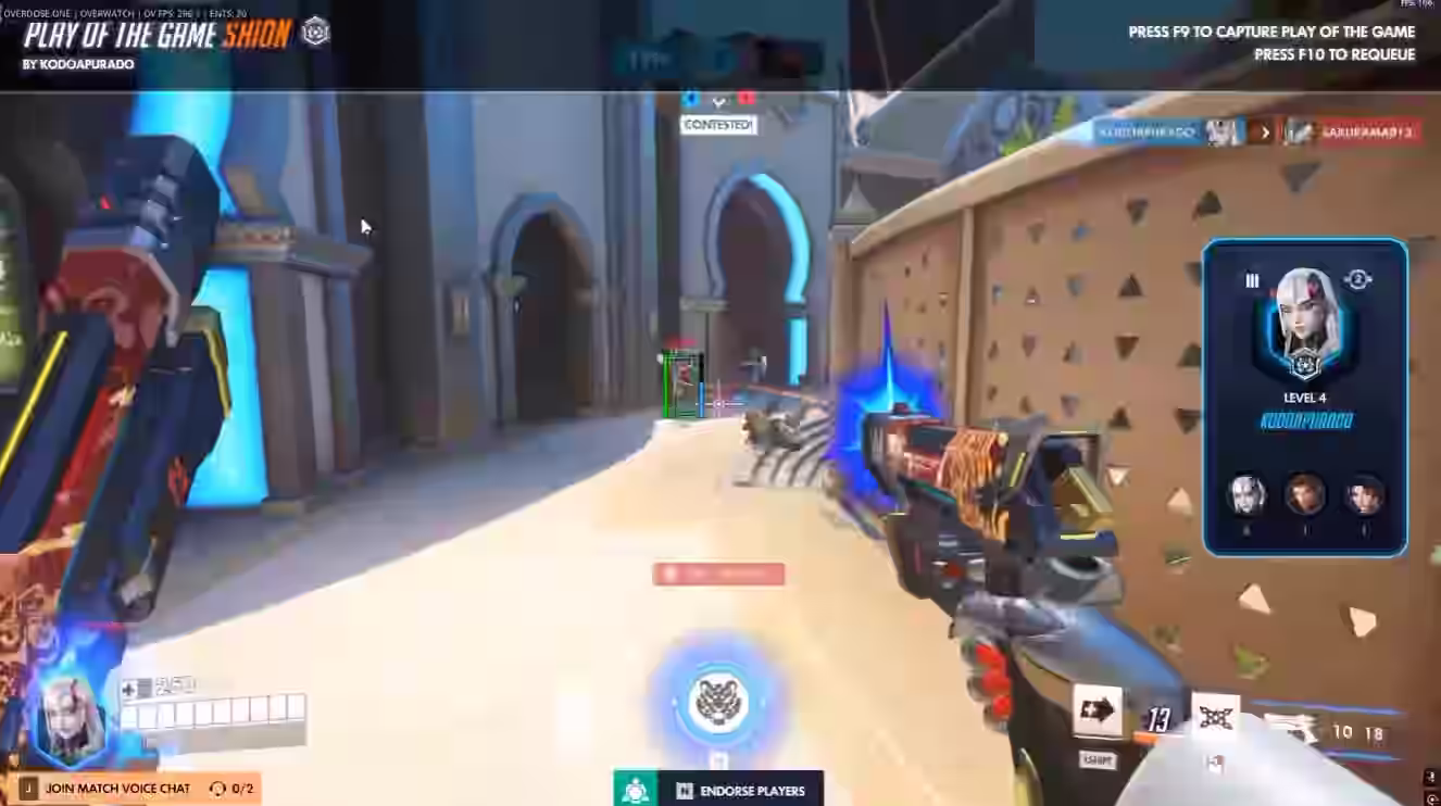 Overdose Overwatch cheat menu showing aimbot settings configuration panel