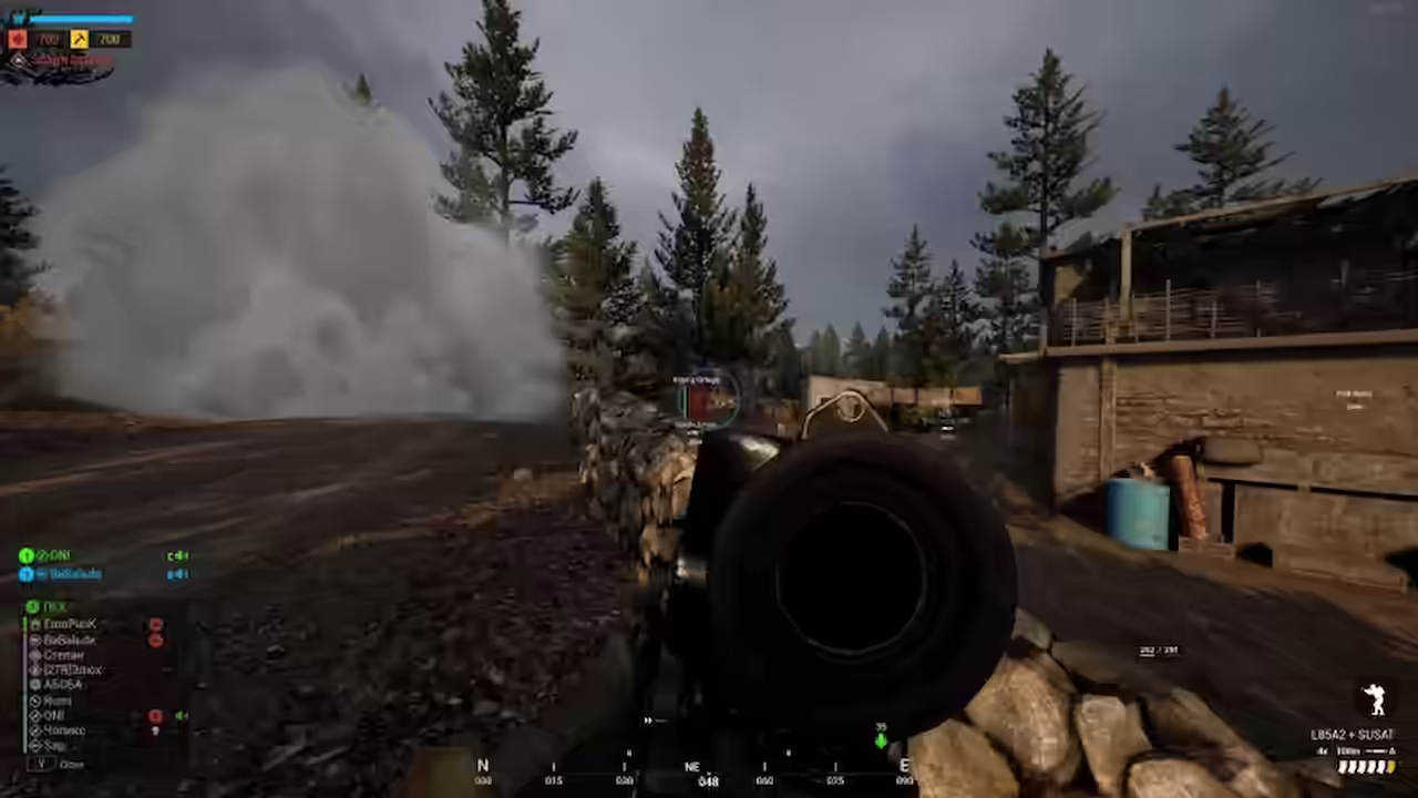recoil control settings tab open feature active during SQUAD gameplay